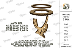 Egg Holder Laser Cut. Egg Stand. Easter Decor SVG Product Image 2