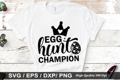 Egg hunt champion SVG - Easter Dog Design Product Image 1