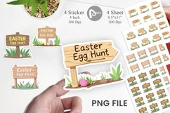 Egg Hunt Sign Sticker Product Image 1