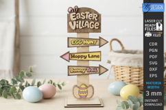 Easter Egg Hunt Signs Laser Cut Bundle | Outdoor Easter Sign Product Image 5