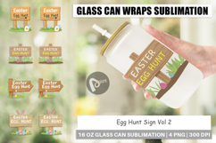 Glass Can Egg Hunt Sign Product Image 1