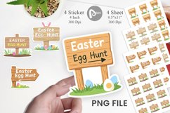 Egg Hunt Sign Sticker Product Image 1