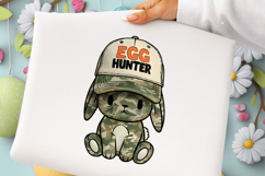 Egg Hunter Camo Easter Bunny PNG Product Image 1