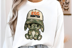 Egg Hunter Camo Easter Bunny PNG Product Image 2