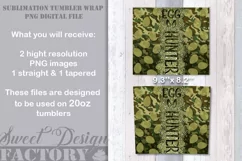 Camo easter tumbler PNG, camouflage egg hunter tumbler png Product Image 2