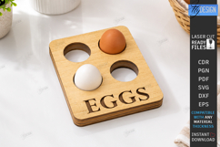 Egg Organizer Laser Cut | Egg Holder | Egg Storage | Kitchen Product Image 1