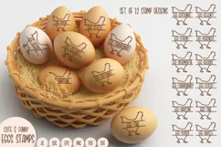 Cute and Funny Eggs Stamps SVG Collection Product Image 1