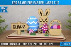 Egg Stand for Easter | Easter Bunny | Easter Egg Holder |CNC Product Image 1
