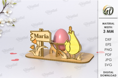 Easter Egg Stand Laser Cut Bundle. Egg Holders SVG Product Image 7