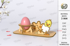 Easter Egg Stand Laser Cut Bundle. Egg Holders SVG Product Image 8