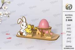 Easter Egg Stand Laser Cut Bundle. Egg Holders SVG Product Image 10