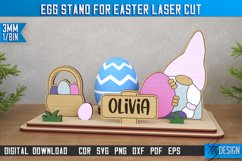 Egg Stand for Easter | Easter Bunny | Easter Egg Holder |CNC Product Image 1