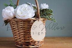 Wood Egg Cutout Easter Basket Tag Mockup, JPG File Product Image 2
