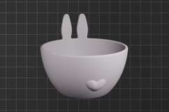 Bunny Easter Egg Holder stl, 3d printable home decor Product Image 3