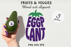 Fruit Typography BUNDLE, Fruit Word Art SVG | PNG | EPS Product Image 9