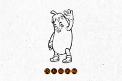 Eggplant Cartoon Character Coloring Book Product Image 2