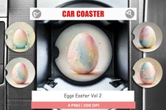 Car Coaster Eggs Easter Product Image 1