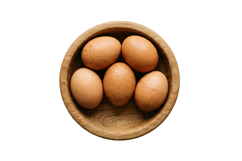 Eggs In Wooden Bowl Png |Baking Png Product Image 1
