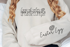 Eggs of color bright symbols of rebirth and light Sleeve SVG Product Image 2