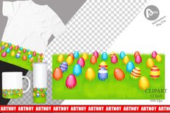 Eggs on Grass Clipart Product Image 1