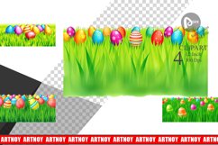 Eggs on Grass Clipart Product Image 1