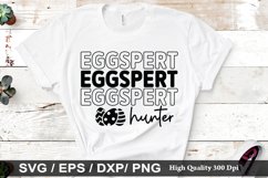 Eggspert hunter SVG - Easter Dog Design Product Image 1
