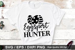 Eggspert hunter SVG - Easter Dog Design Product Image 1