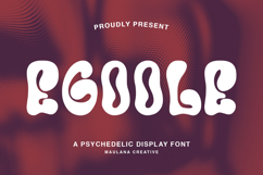 Egoole Psychedelic Display Font Product Image 1