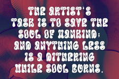 Egoole Psychedelic Display Font Product Image 3