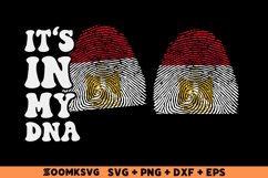 It's in my DNA Egypt Flag Fingerprint Sublimation PNG, SVG Product Image 2