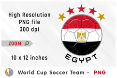 Egypt National Team Soccer Ball. World Cup 2026 Product Image 1