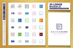 30 LOGOS BUNDLE OF INITIAL LETTERS WITH THE INITIAL E Product Image 1