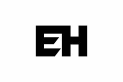 EH logo design vector template Product Image 1