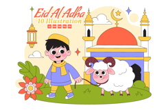 10 Happy Eid Al Adha Illustration Product Image 1