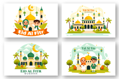 9 Happy Eid Al-Fitr Mubarak Illustration Product Image 2
