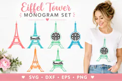 Paris SVG Eiffel Tower French France Wedding Honeymoon Product Image 1