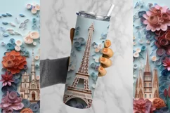 Eiffel Tower  Tumbler Wrap, 20 oz tumbler wrap, Eiffel Tower  png, Eiffel Tower  Tumbler Wrap