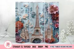 Eiffel Tower  Tumbler Wrap, 20 oz tumbler wrap, Eiffel Tower  png, Eiffel Tower  Tumbler Wrap
