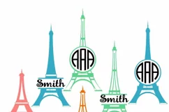 Paris SVG Eiffel Tower French France Wedding Honeymoon Product Image 3