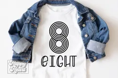 8th Birthday Girl SVG - 8th Birthday Retro - Eight Birthday Product Image 2