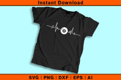 Billiards Heartbeat SVG | 8 Ball Pool Player Cut File Product Image 2