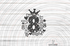 I'm eight Cutting file SVG DXF Product Image 1
