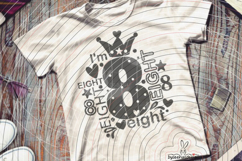 I'm eight Cutting file SVG DXF Product Image 3