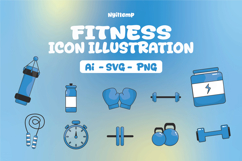 Fitness Icon Illustration Product Image 1