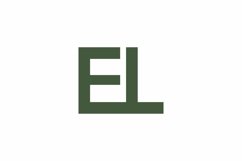 EL logo design vector template Product Image 1