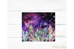 Crystal Tumbler PNG Sublimation, Celestial Tumbler Png Product Image 2