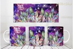 Crystal Mug PNG, Celestial Mug Png, 11Oz Mug Sublimation Png Product Image 1
