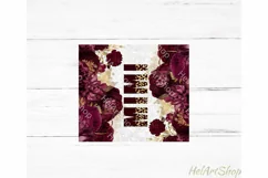 Mimi Tumbler PNG |Burgundy Sublimation Product Image 2