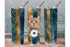 Cat Tumbler PNG | Sublimation Png Product Image 1
