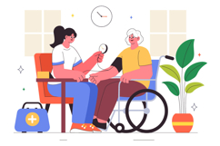 10 Elderly Care Services Illustration Product Image 4